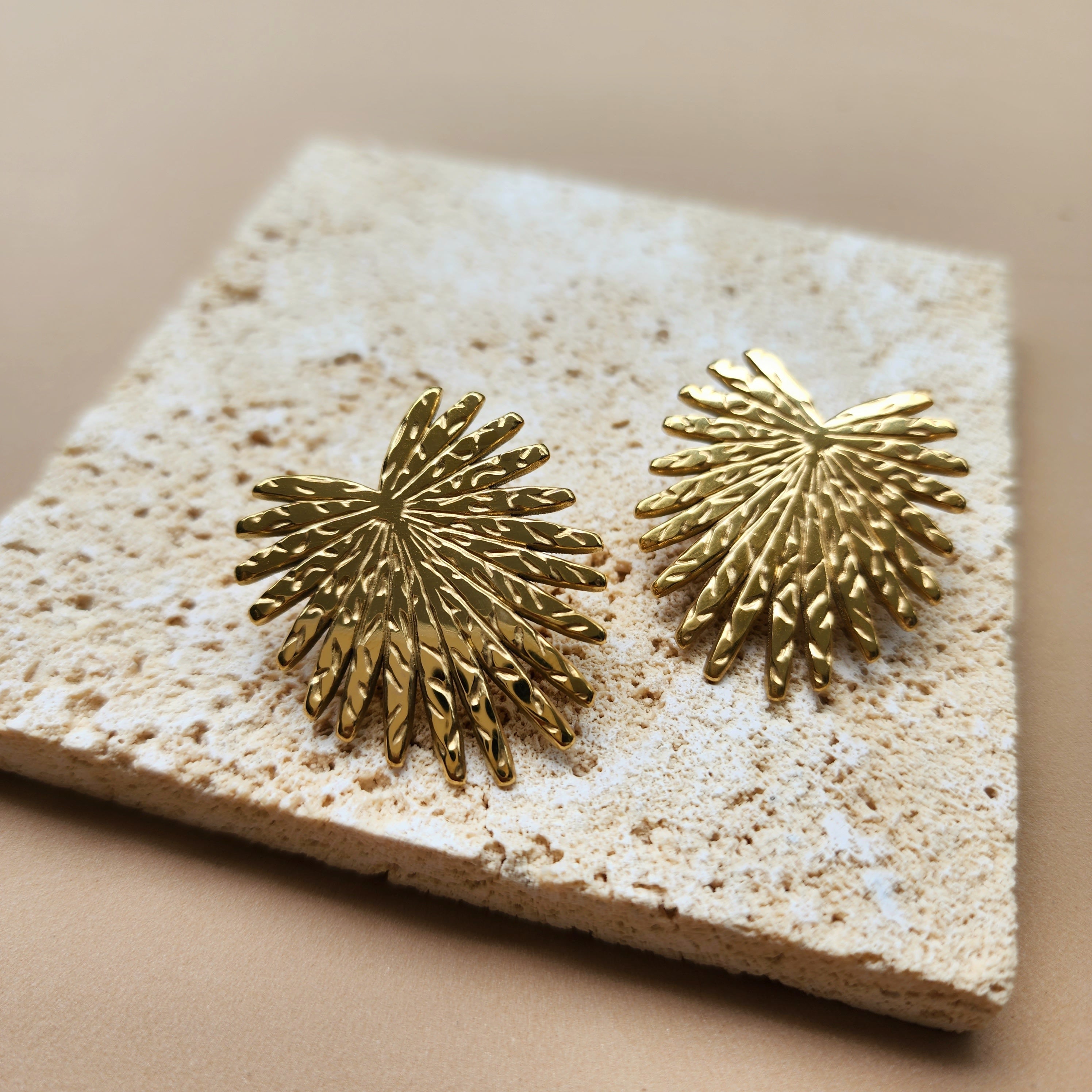 Fern stud earrings