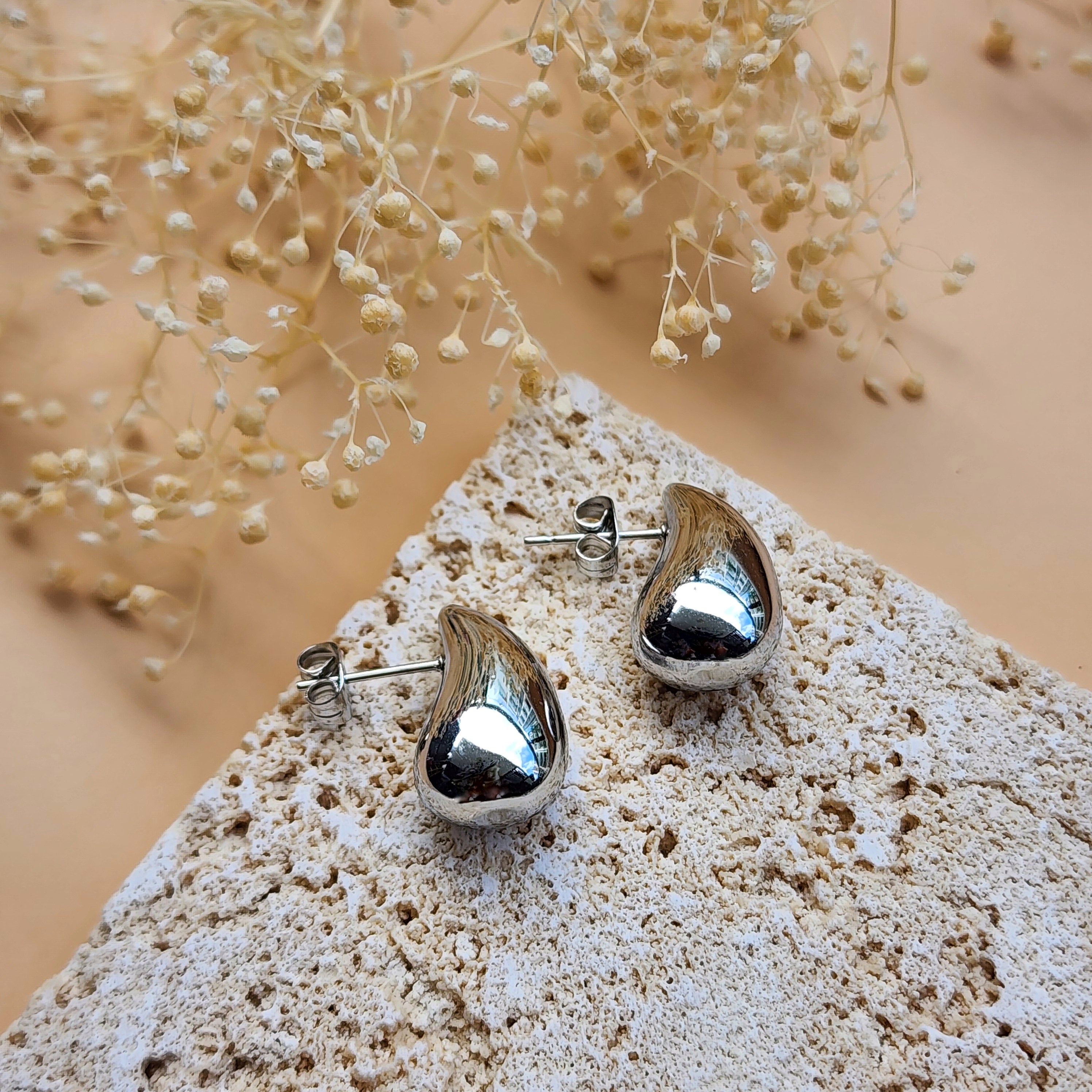 Drop silver earrings "Mia"