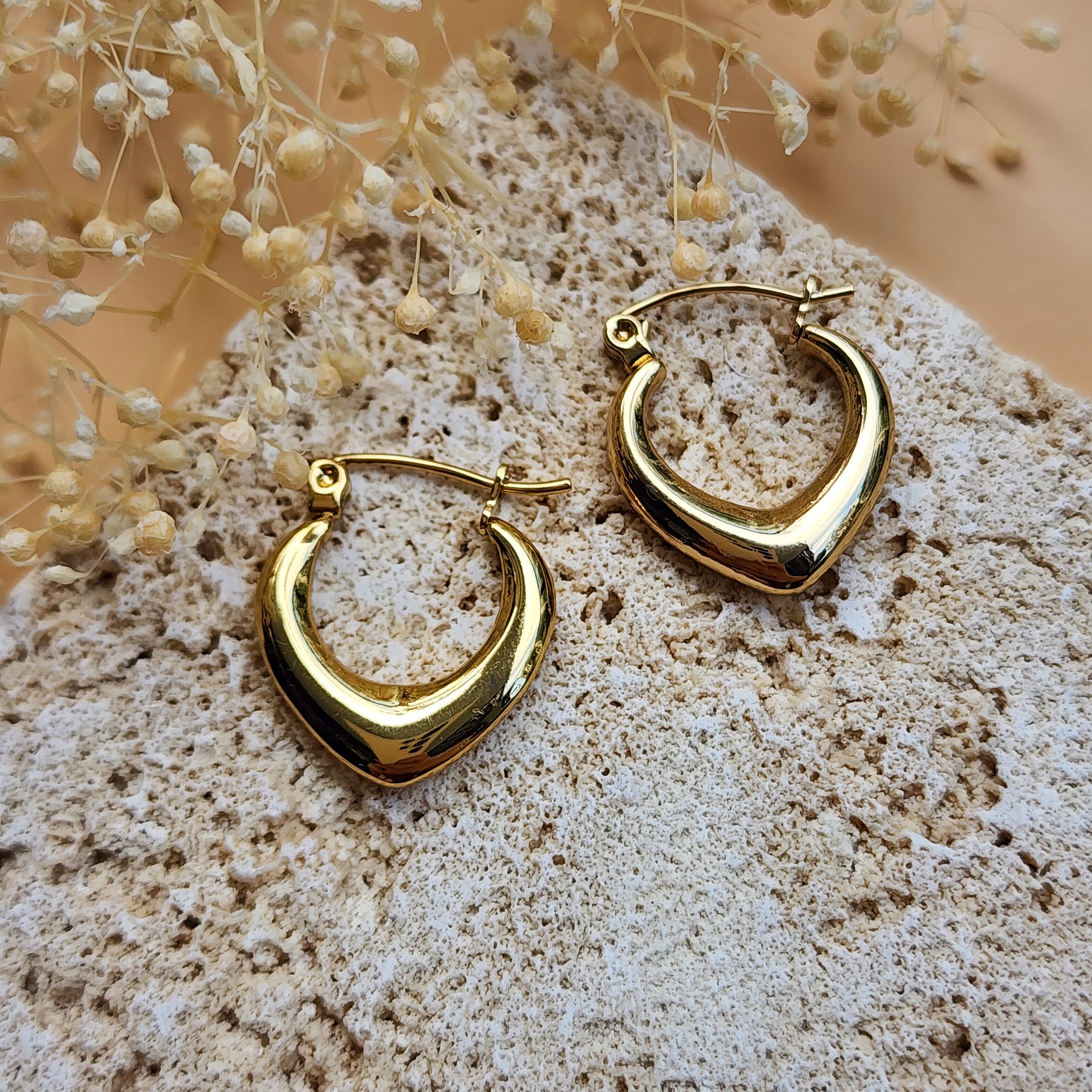 Gold plated earrings "Bella"